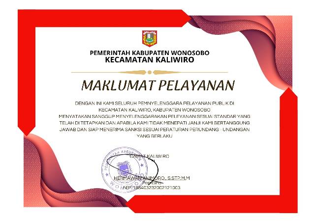 maklumat-pelayanan-pemerintah-kecamatan-kaliwiro